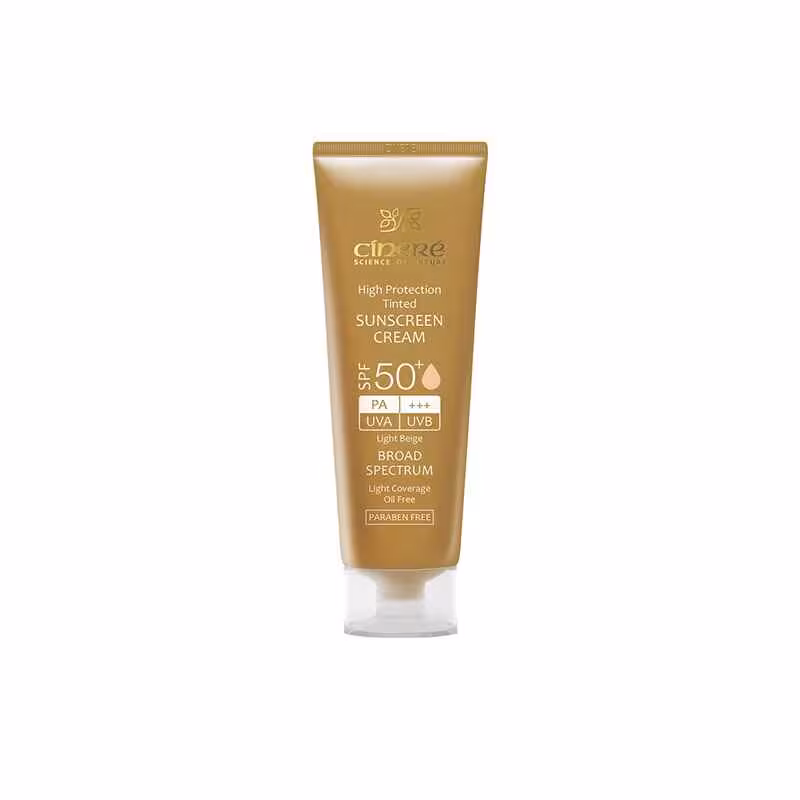 کرم ضد آفتاب رنگی سینره Cinere مدل SPF50 بژ طبیعی