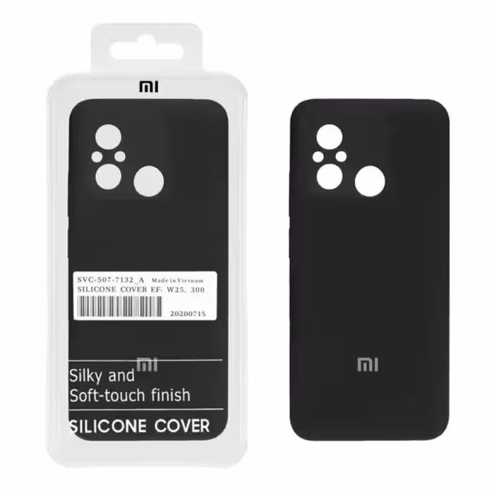 قاب سیلیکونی پاک کنی اورجینال درجه یک Xiaomi Redmi 12C / Redmi 11A / Poco C55-کد3478