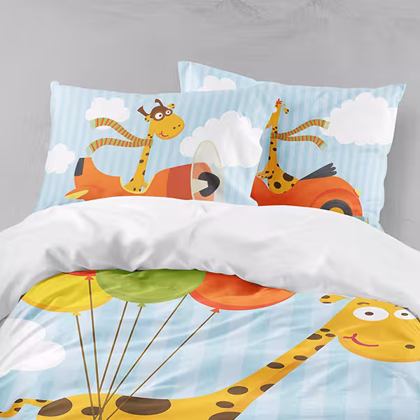 ست روتختی حیوانات دستیکور مدل زرافه