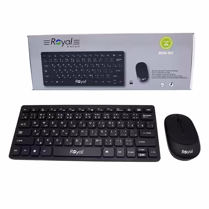 کیبورد و ماوس بیسیم رویال مدل RKM-810