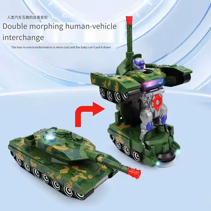 ربات تانک تبدیلی همراه با توپ