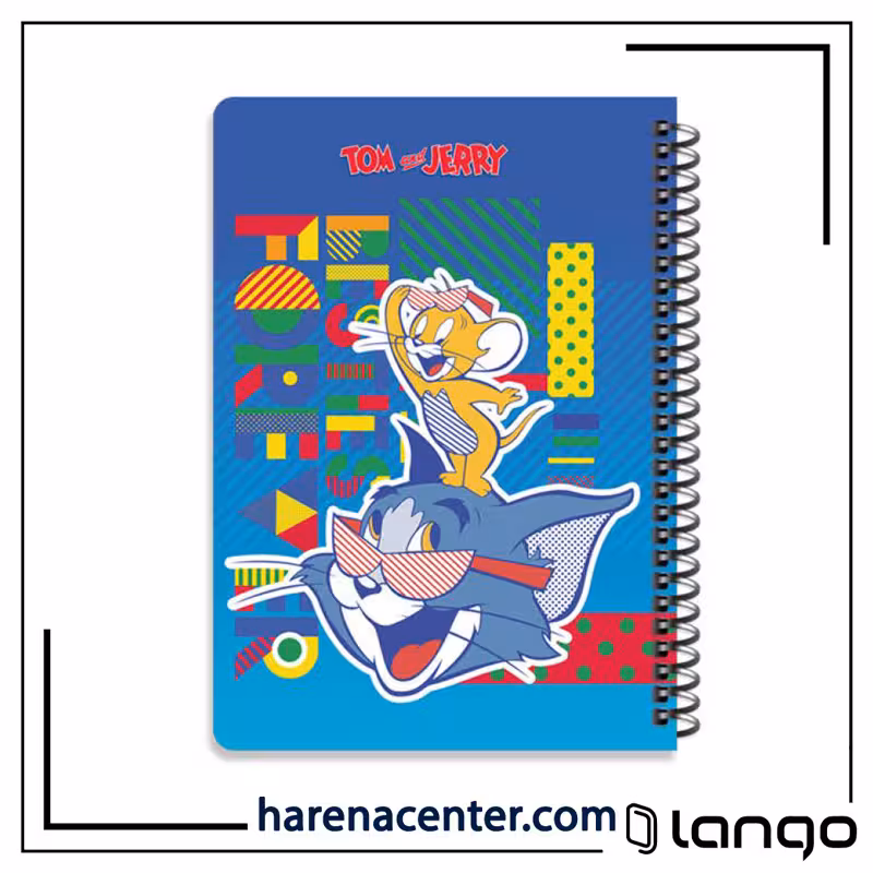 دفتر مدرسه طرح تام و جری کد 3 برند لانگو