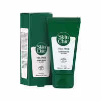 کرم ضد آفتاب مدل Tea Tree دارای spf50 مناسب پوست چرب اسکین شیک حجم 50 میلی لیتر