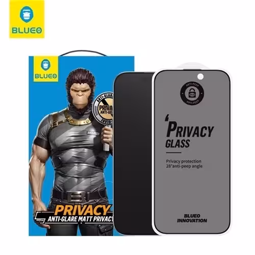 محافظ صفحه بلو Blueo Full Cover Anti-Peep privacy Matte Glass Iphone مناسب برای Apple iPhone 15