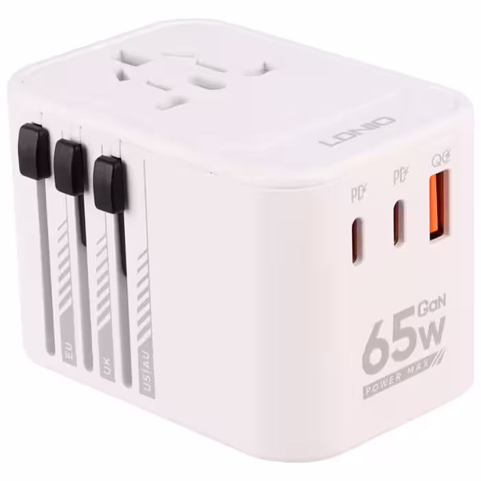 شارژر دیواری فست شارژ 3 پورت الدینیو مدل Z6 توان خروجی 30 وات