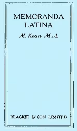 خرید و دانلود نسخه کامل کتاب Memoranda Latina