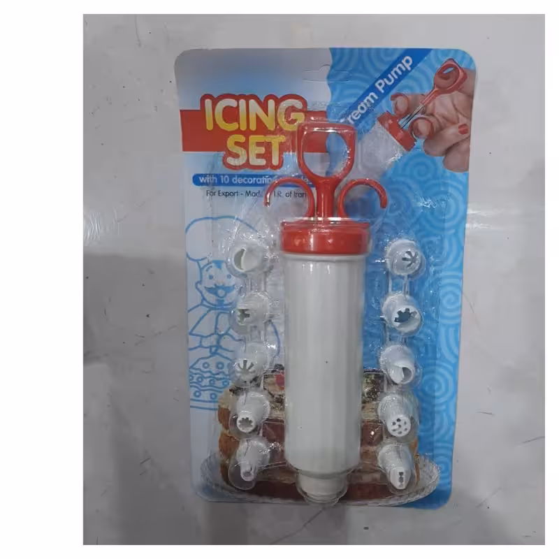 قیف سرنگی پلاستیکی بلند و ده ماسوره