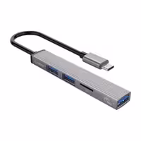 هاب 3 پورت Type C به USB 3.0 - 2.0 و درگاه کارت حافظه اوریکو AH-12F
