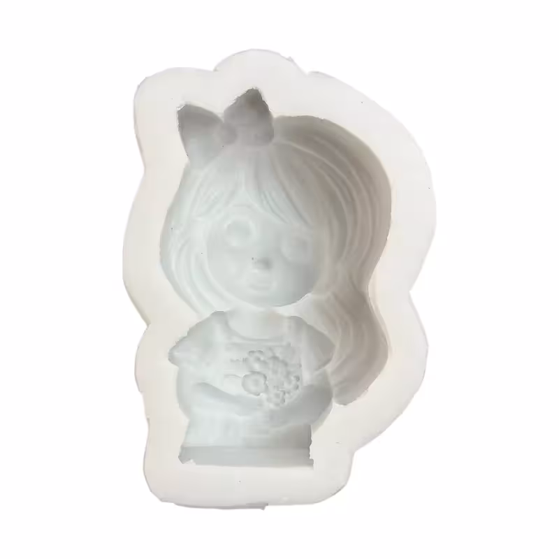 قالب سیلیکونی دختر گل به دست ارتفاع 7.5 سانت