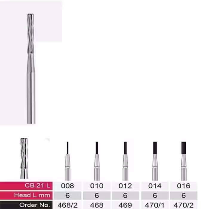 فرز کارباید دسته 19mm (جهت استفاده توربین) CB21– VerDent - فروشگاه تخصصی دندانپزشکی سپیرا