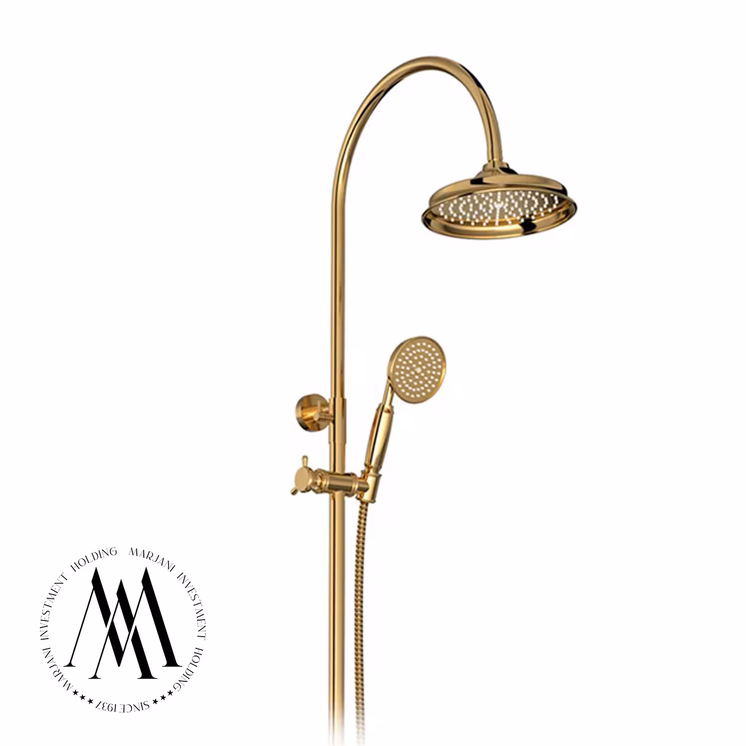 علم دوش شودر مدل لوبک (رنگ طلا)