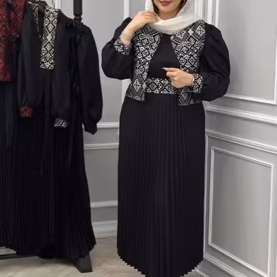 ست دو تیکه پیراهن و جلیقه