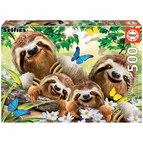پازل 500 قطعه Educa طرح خانواده تنبل ها