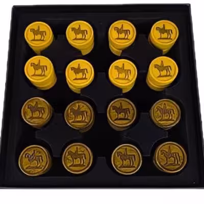 مهره تخته نرد طرح اسب و سواره کد 1016