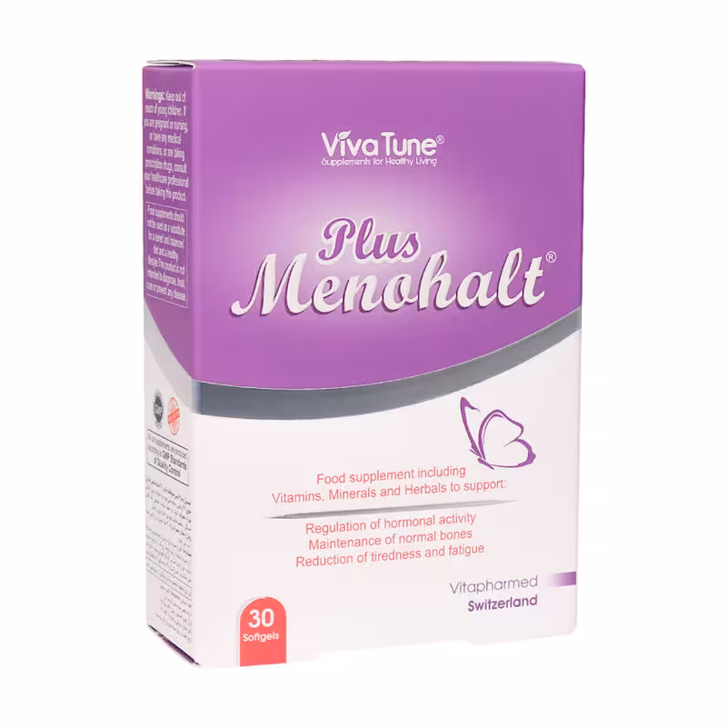 کپسول نرم ژلاتینی منوهالت پلاس ویواتیون 30 عدد | Viva Tune Plus Menohalt
