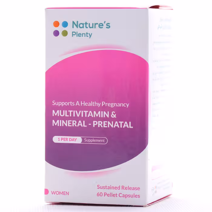 کپسول مولتی ویتامین مینرال در دوران بارداری و شیردهی نیچرز پلنتی 60 عددی
