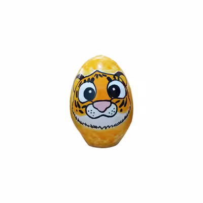 تخم مرغ سفالی طرح هفت سین مدل ببر کد AS18 مجموعه 3 عددی