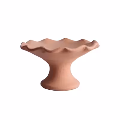 ظرف هفت سین سفالی مدل خام کد 03 بسته 7 عددی