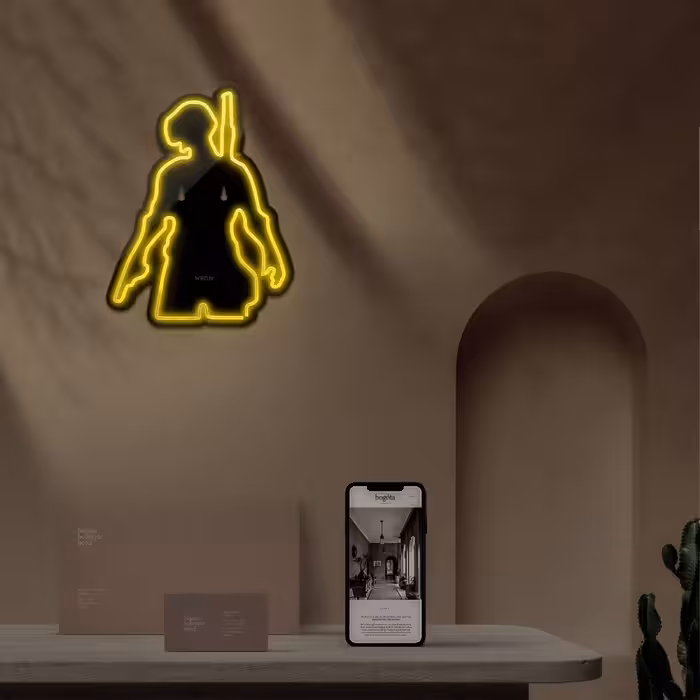 چراغ دیواری نئون دیزاین مدل Pubg-BL_YL