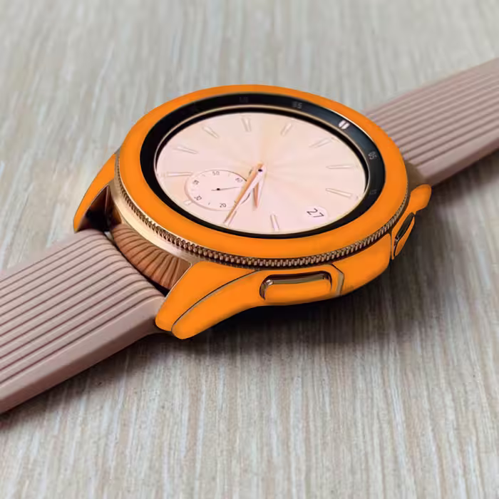 برچسب ماهوت طرح Matte Orange مناسب برای ساعت هوشمند سامسونگ Watch4 Classic 42mm