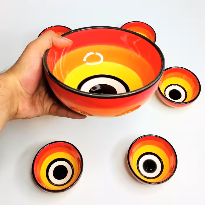 مجموعه ظروف هفت سین 7 پارچه مدل Ch7