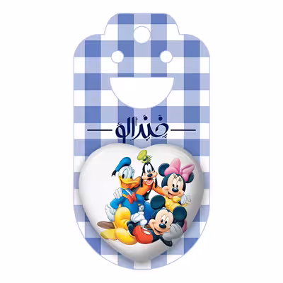 پیکسل خندالو طرح میکی موس مدل قلبی کد 2440