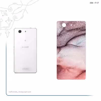 برچسب پوششی ماهوت مدل Smoky pink marble مناسب برای گوشی موبایل سونی Xperia Z3 Compact