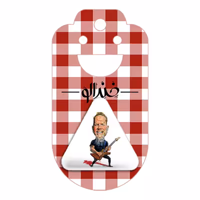 پیکسل خندالو طرح جیمز هتفیلد گروه موسیقی متالیکا مدل مثلثی کد 3266