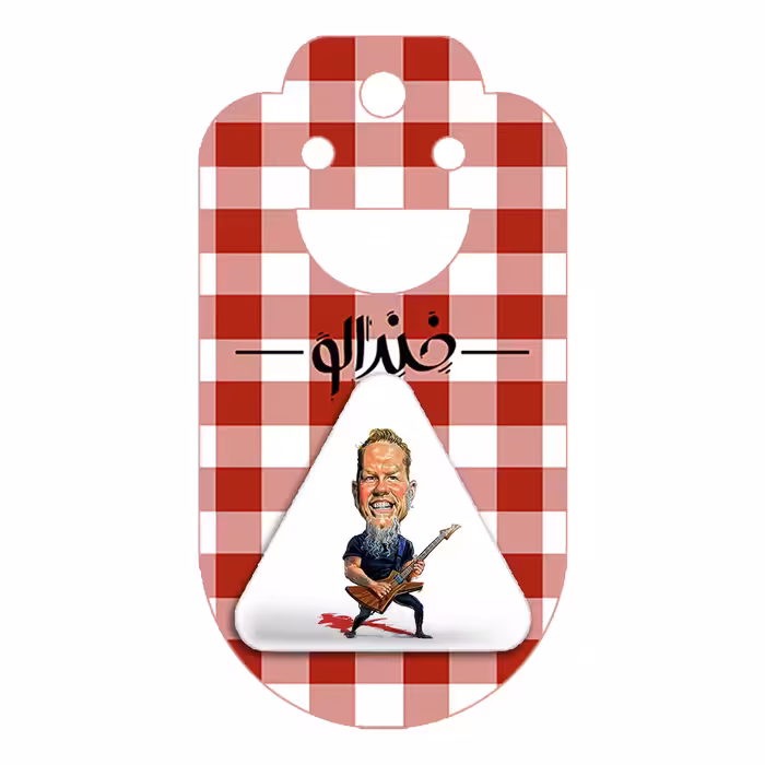 پیکسل خندالو طرح جیمز هتفیلد گروه موسیقی متالیکا مدل مثلثی کد 3266