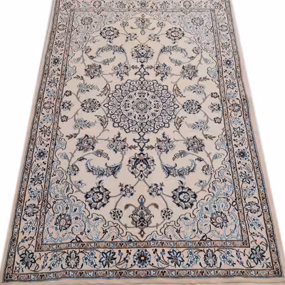 فرش دستبافت یک و نیم متری مدا نایین کد 577