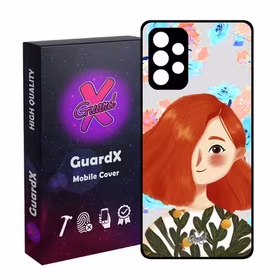 کاور گارد ایکس طرح دختر مدل Glass10324 مناسب برای گوشی موبایل سامسونگ Galaxy A53