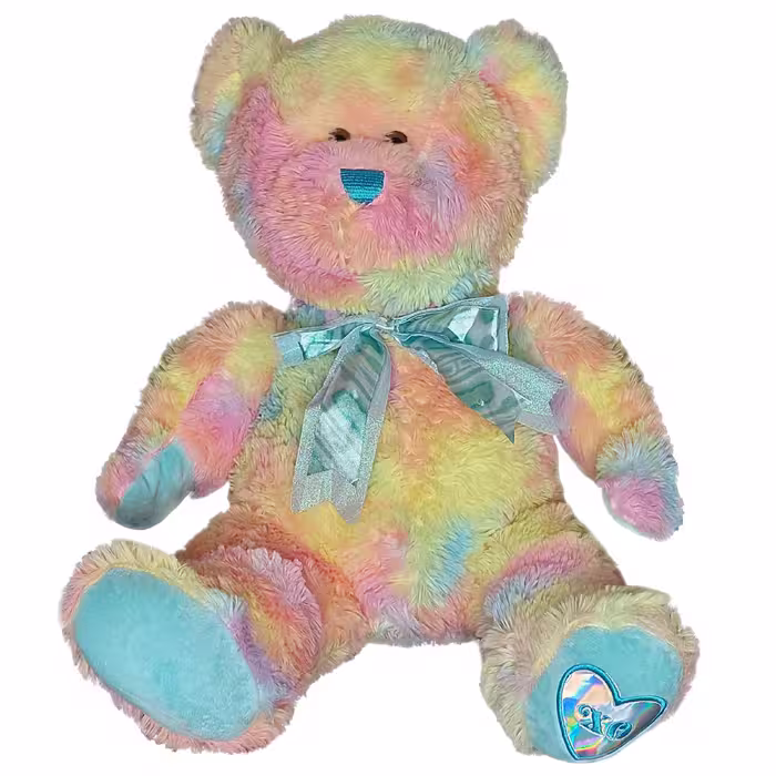 عروسک طرح خرس مدل RainBow کد SZT/23 ارتفاع 40 سانتی متر