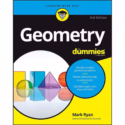 کتاب Geometry For Dummies اثر Mark Ryan انتشارات For Dummies