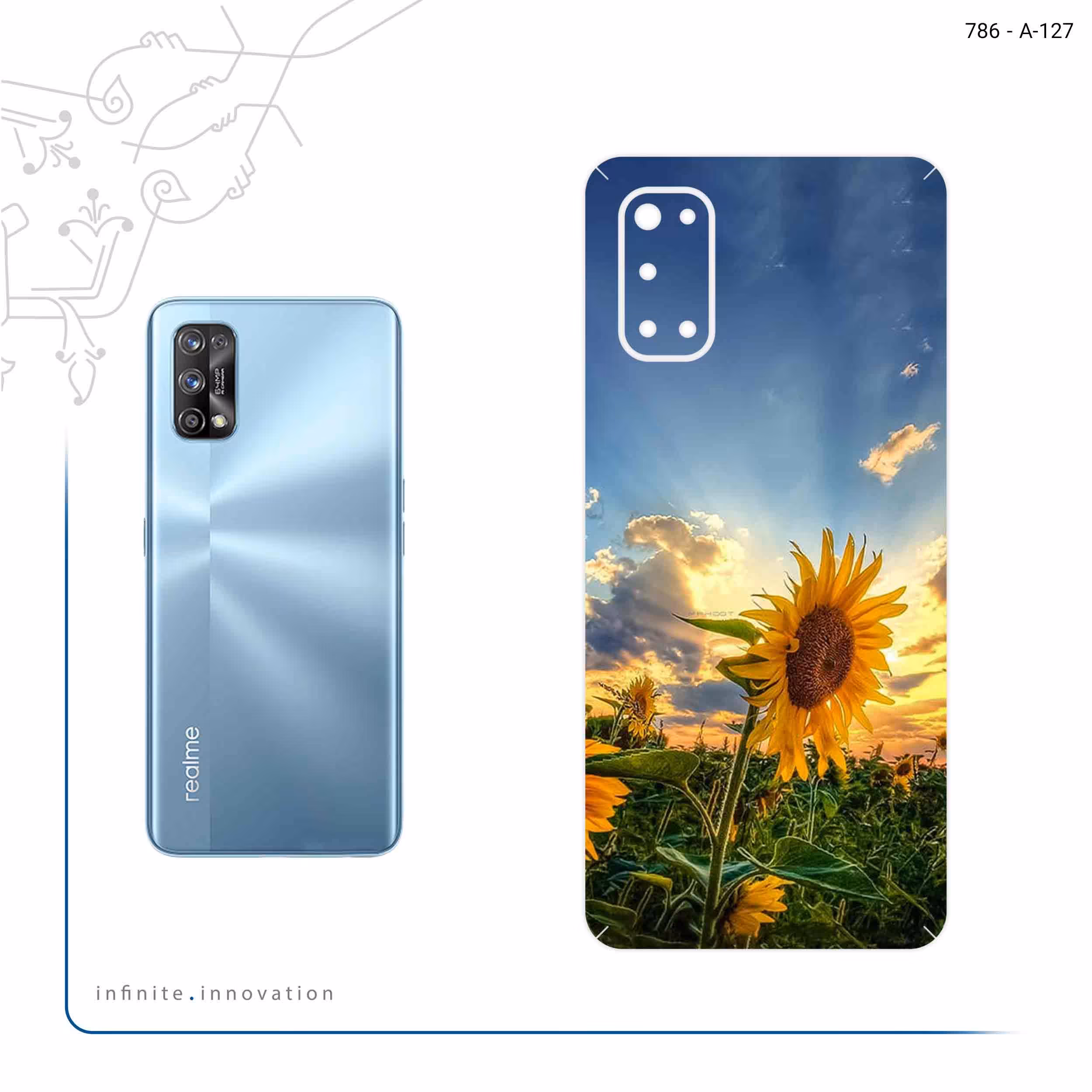 برچسب پوششی ماهوت مدل Summer Season مناسب برای گوشی موبایل ریلمی 7 Pro