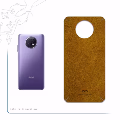 برچسب پوششی ماهوت مدل Brown-Chamois-Leather مناسب برای گوشی موبایل شیائومی Redmi Note 9T