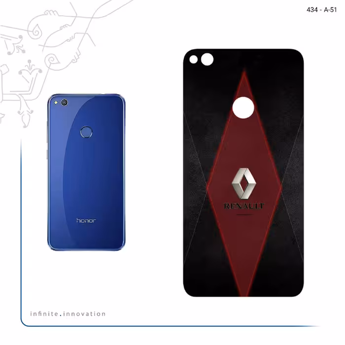 برچسب پوششی ماهوت مدل Renault مناسب برای گوشی موبایل آنر 8 Lite