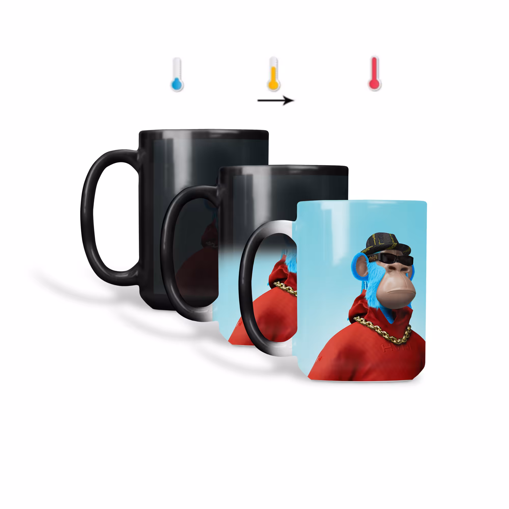 ماگ حرارتی طرح میمون nft  