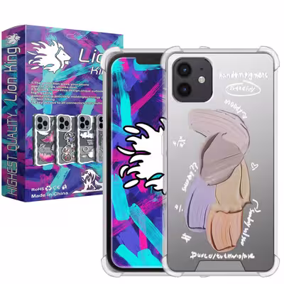 کاور لاین کینگ مدل آینه ایی نشکن طرح گواش مناسب برای گوشی موبایل اپل IPhone 11