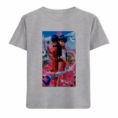 تی شرت آستین کوتاه بچگانه مدل دخترکفشدوزکی F645