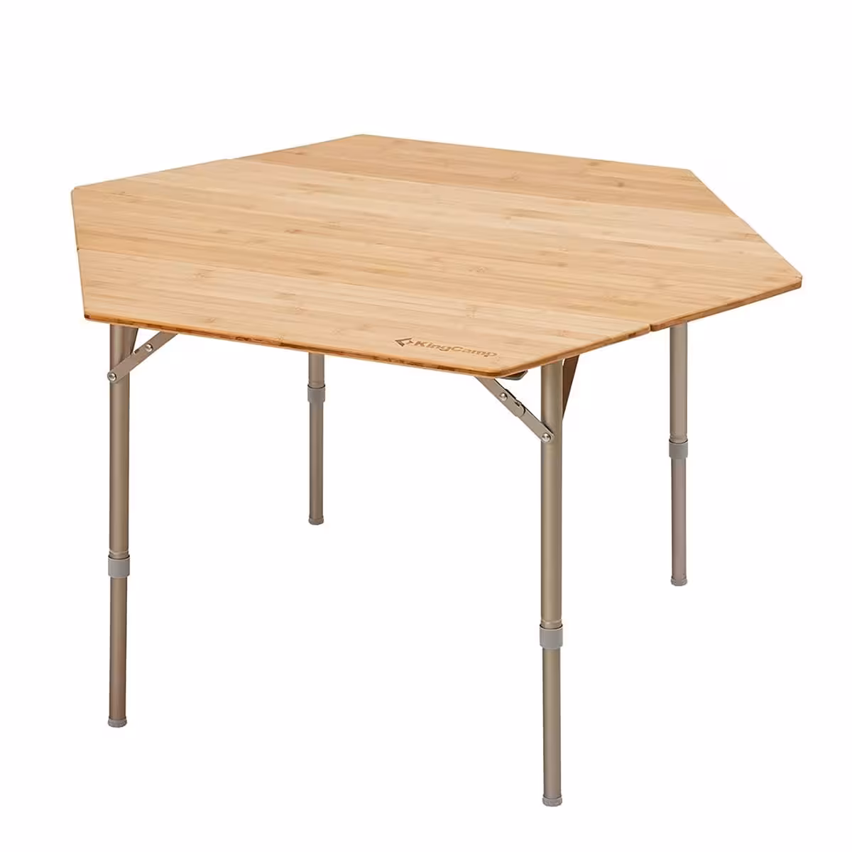 میز چوبی تاشو کمپینگ کینگ کمپ مدل Bamboo Hexagonal KC2005
