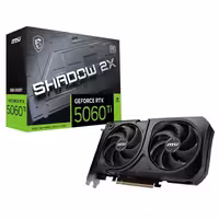 کارت گرافیک ام اس آی مدل GeForce RTX 5060 Ti SHADOW 2X OC Plus با ظرفیت 8 گیگابایت از نوع GDDR7