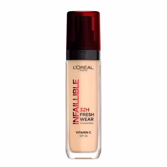کرم پودر لورال 32 ساعته شماره 140 مدل اینفالیبل فرش ور شیشه ای Loreal