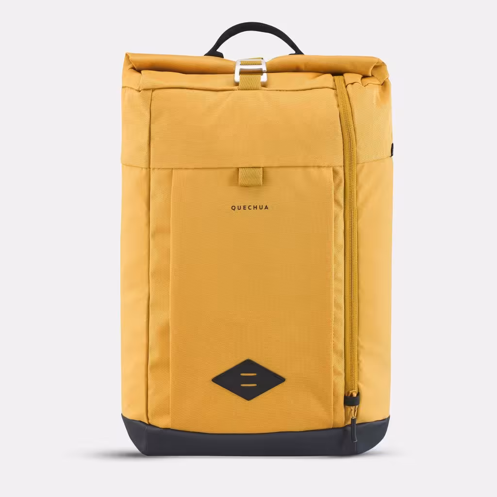 کوله پشتی کچوا 23 لیتری Quechua Outdoor Backpack – 23 L – Yellow – NH Escape 500 Rolltop