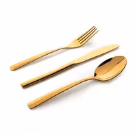 سرویس قاشق چنگال طلایی 6 نفره اوزلایف ozlife-36p