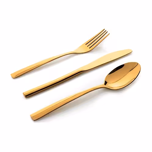 سرویس قاشق چنگال طلایی 6 نفره اوزلایف ozlife-36p