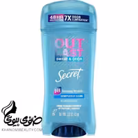 ضد تعریق زنانه مدل Completely clean وزن 73 گرم 72 ساعته سکرت ژل شفاف  CLEAR GEL OUTLAST SWEAT & ODOR