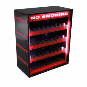 استند سیگار رومیزی LED دار 360 پاکت - قفسه‌بندی وکیلی