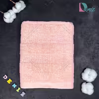 حوله دستی طرح کادیفه رنگ گلبهی