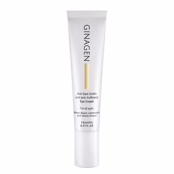 کرم رفع تیرگی دور چشم ژیناژن مدل For All Ages حجم 15 میلی لیتر | Ginagen Anti Dark And Anti Puffines Eye Cream 15 ml