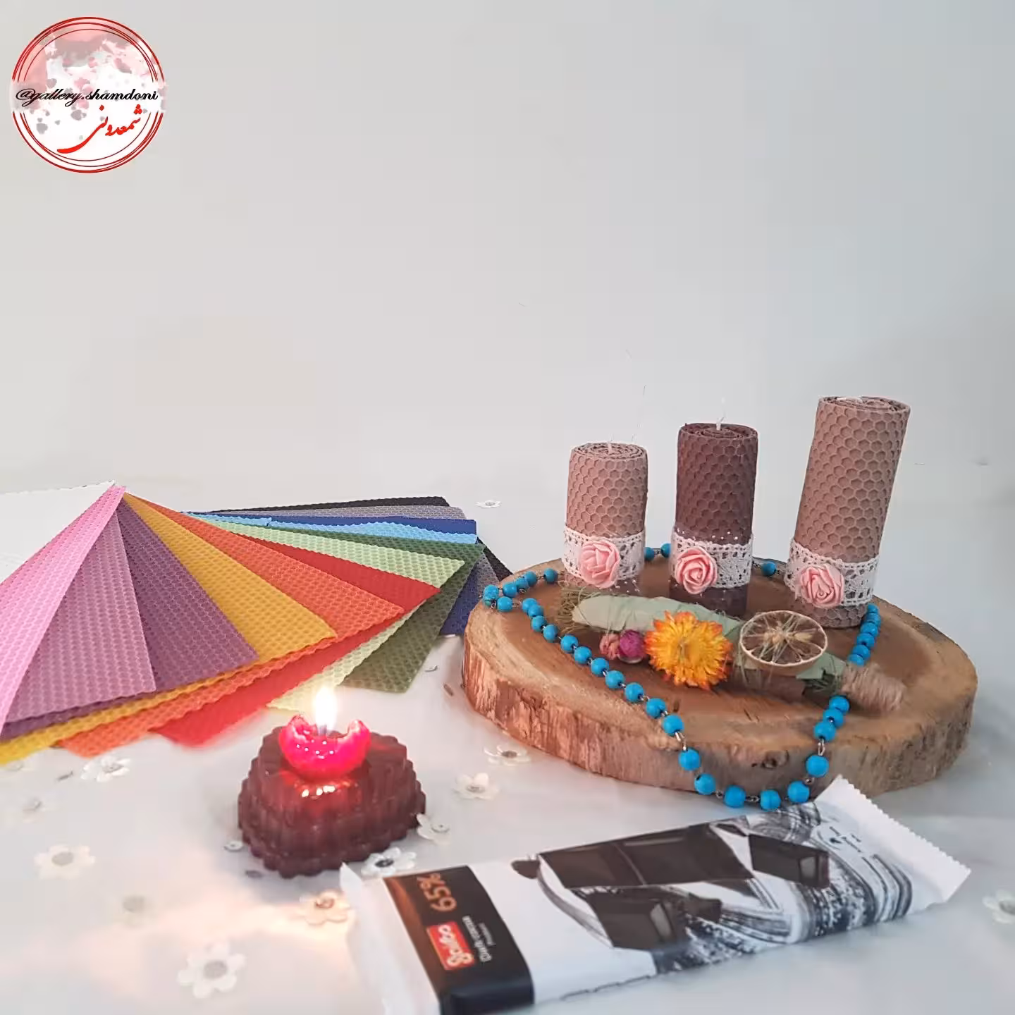 ست شمع استوانه 